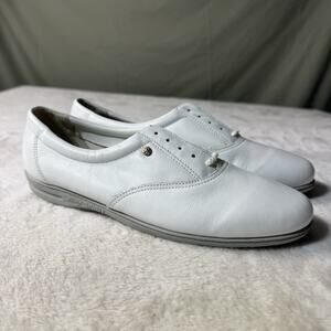 Easy Spirit Motion White Leather Womens Size 7.5 B Vintage Grandmacore